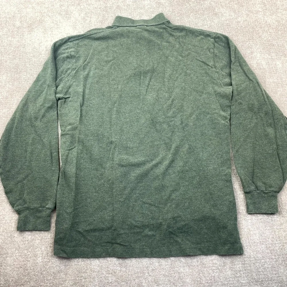 Polo By Ralph Lauren Polo Shirt Men XL Green Performance High Low Slit Pony Logo